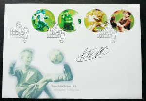 Norway Football 2002 Soccer Sport Games (stamp FDC) *odd shape *signed *rare