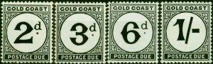 Gold Coast 1951-52 Postage Due Set of 4 SGD5-D8 Fine LMM