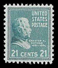 PCBstamps  US # 826 21c Chester A. Arthur, MNH, (16)