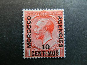 A4P9F4 Great Britain Offices in Morocco 1914-18 10c on 1p mint no gum-