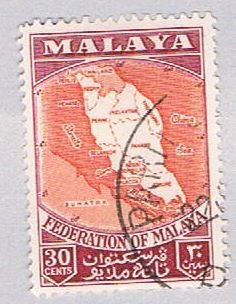 Malaya Federation 83 Used Map of federation (BP22920)