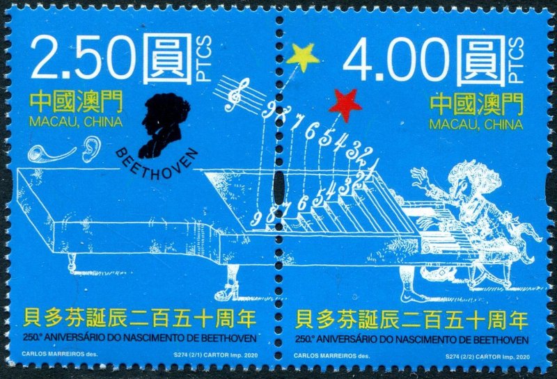 2020 Macau Beethoven Pr (Scott NA) MNH