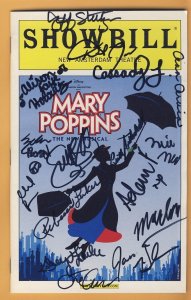 THEATRE CAST SIGNED PLAYBILL / SHOWBILL MARY POPPINS 2008 NEW AMSTERDAM THEATRE