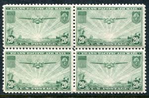 C21 Mint,OG,NH... Block of Four... SCV $44