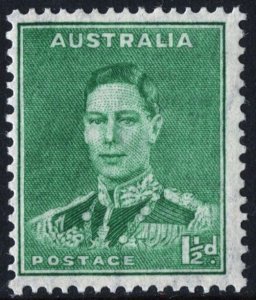 Australia SC#181B 1½d King George VI (1941) MNH