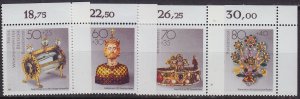 GERMANY BUND [1988] MiNr 1383-86 ( **/mnh ) [01] Kunst Eckrand