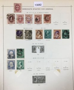 MOMEN: US STAMPS  1879 USED COLLECTION LOT #13082