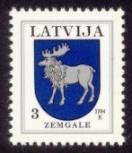 Latvia Sc# 365 MNH Coat of Arms - Zemgale (1994)