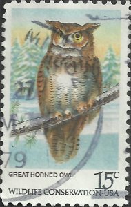 # 1763 USED GREAT HORNED OWL