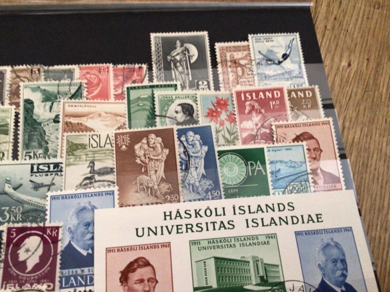 Iceland Island used  mixed stamps A12286