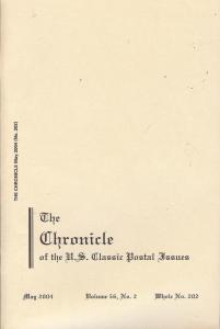 The Chronicle of the U.S. Classic Issues, Chronicle No. 202