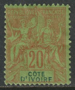 Ivory Coast 1892 Sc 9 MH