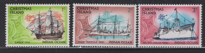 CHRISTMAS ISLAND 39-41 MNH