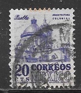 Mexico 860: 20c Puebla Cathedral, used, VF