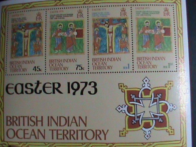 ​BRITISH INDIAN OCEAN TERRITORY STAMP:1973 SC#53a-17TH CENTURY-CRUCIFIXION MNH