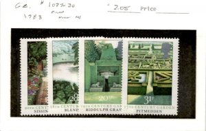 Great Britain, Postage Stamp, #1027-1030 Mint NH, 1983 Gardens (AB)