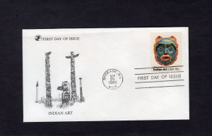 1837 Indian Mask, FDC Readers Digest