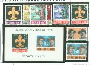 Haiti #491-495/C193-C195 Mint (NH) Souvenir Sheet (Scouts)