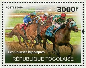 Equine Sports Stamp Horses Rodeo Polo Horse Racing S/S MNH #3638 / Bl.537