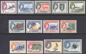 Virgin Is 1956 1/2c-$4.80 Pict SG 149-161 Scott 115-127 UMM/MNH Cat £95($123)