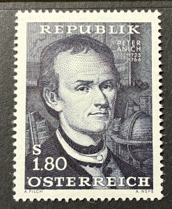 Austria 1966 #771, Peter Anich, MNH(note).