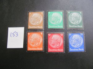 Germany 1934 MNH SC 436-441 SET XF 140 EUROS (153)