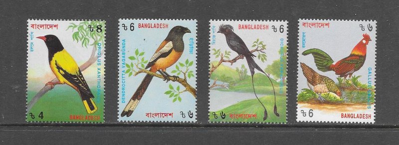 BIRDS-BANGLADESH #458-61 MNH