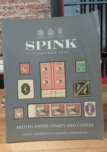Stamp publication 2006 Spink auction catalogue w/realizations GB British Empire