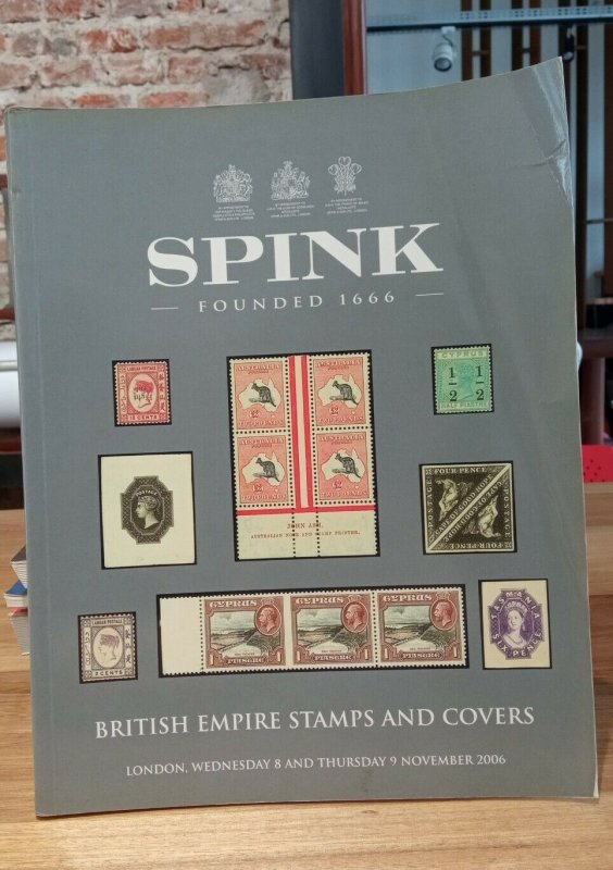 Stamp publication 2006 Spink auction catalogue w/realizations GB British Empire 