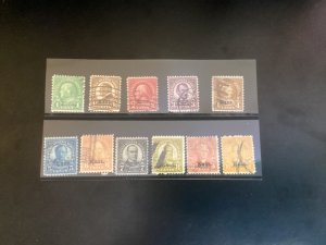 US # 558-668  used Kansas overprints genuine complete set