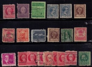 CUBA (1878-1935) LOT OF 38 USED & MINT BATCH F-VF