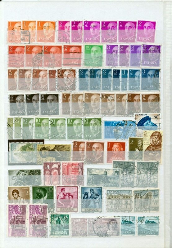 SPAIN Early/Mid Used Collection (Aprx 400 Items) (Igm 1219