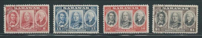 Sarawak 155-58 Brookes set Used