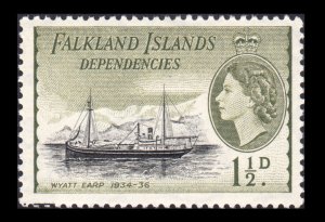 FALKLAND ISLANDS DEPENDENCIES YEAR 1954. SCOTT # IL21. UNUSED. # 2