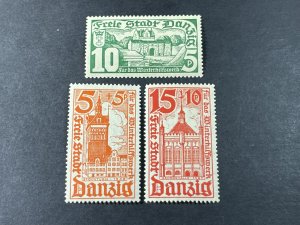 DANZIG # B12-B14--MINT/HINGED----COMPLETE SET--SEMI-POSTAL---1935