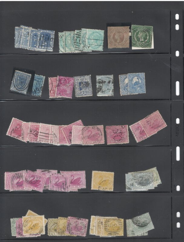 Australian States, small accumulation, read description