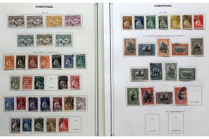 Portugal 1912/29 collection on old Yvert Teller pages to include good ran Stamps