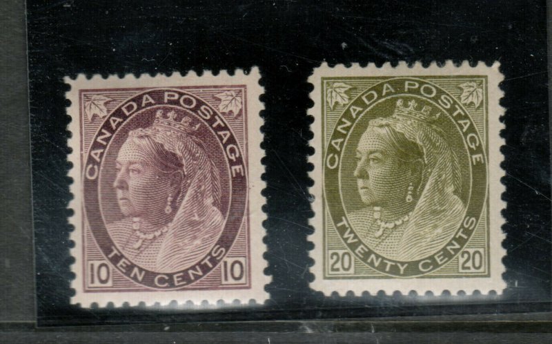 Canada #83 - #84 Very Fine Mint Lightly Hinged Duo