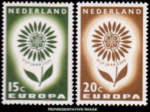 Netherlands Scott 428-429 Mint never hinged.