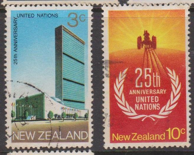 New Zealand Sc#462-463 Used