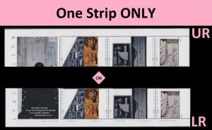 US 3379-3383 3383a Louise Nevelson 33c plate strip P2222 (5 stamps) MNH 2000 