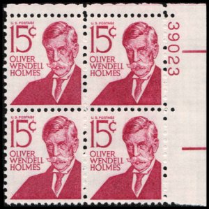 US #1288d HOLMES MNH UR PLATE BLOCK #39023