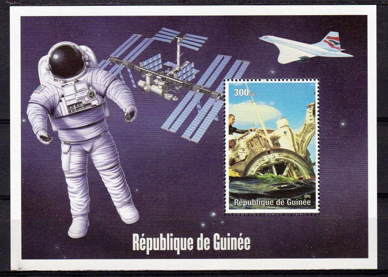 Guinea 2000 YT#1321 Space-Geminis - Concorde SS Perforated MNH