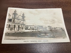 KAPPYSTAMPS 1930 REAL PHOTO POSTCARD MISIDA MALTA SENT TO EGYPT  DV44