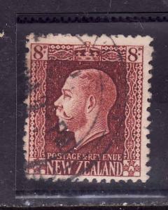 New Zealand-Sc#157-8p red brn KGV-used-1922-