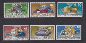 German Democratic Republic DDR #1722-1725,B180-B181  MNH 1976 Olympic Games