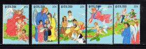 PALAU  #198-202  1988  CHRISTMAS  MINT  VF NH  O.G