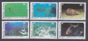 1981 Wallis and Futuna 390-395 Marine fauna  12,00 €