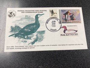 RW57 Black Bellied Whistling $12.50 First Day Of Issued 1990