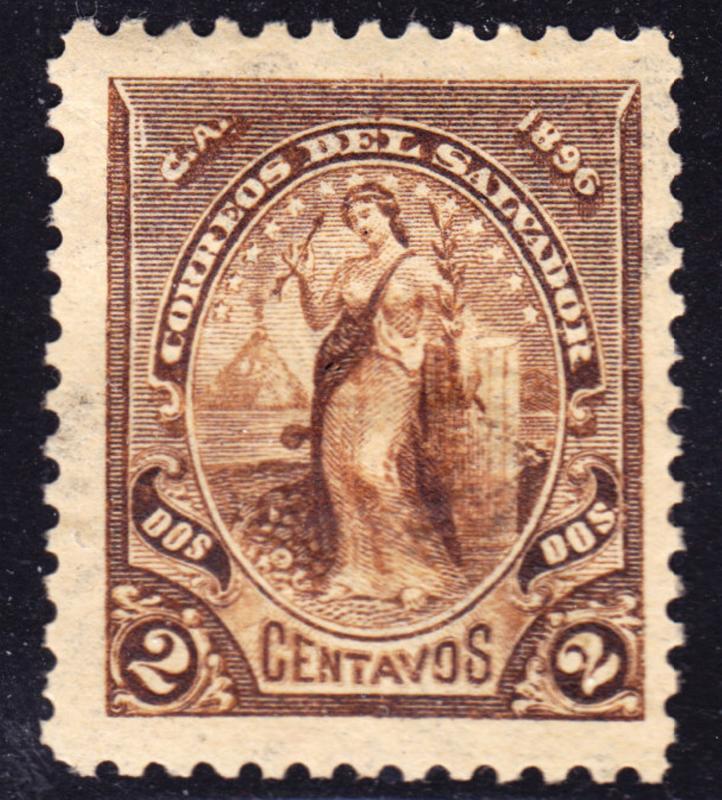 El Salvador Scott 145B  INVERTED WATERMARK (upside down) F to VF mint OG HHR.
